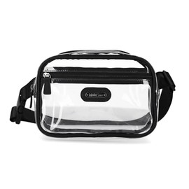Bolsa de Cintura Transparente Multisac Aprobada para Estadio Bolsa de Mano Transparente Riñonera de Cinturón Bolso Cruzado Bolso Bandolera Concierto D