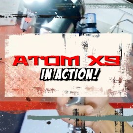 Atom Mini X9 HVLP Professional Spray Gun Cars Paint Solvent FREE GUNBUDD LIGHT!! - 1.2