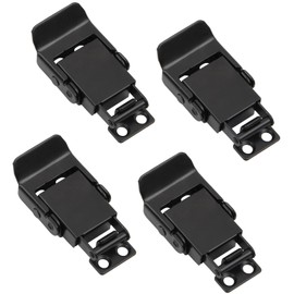 Set of 4 Stainless Steel Black Snap Lock Travel Suitcase Tension Lock for Suitcases, Toolboxes, Drawers