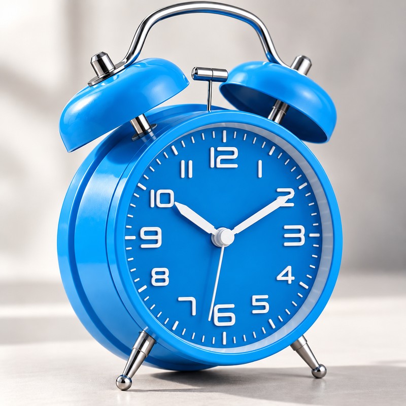 4 Inch Twin Bell Alarm Clock for Bedroom – Loud
