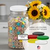 Lid for Half to 1-Gallon Plastic Glass Storage Containers; Fits