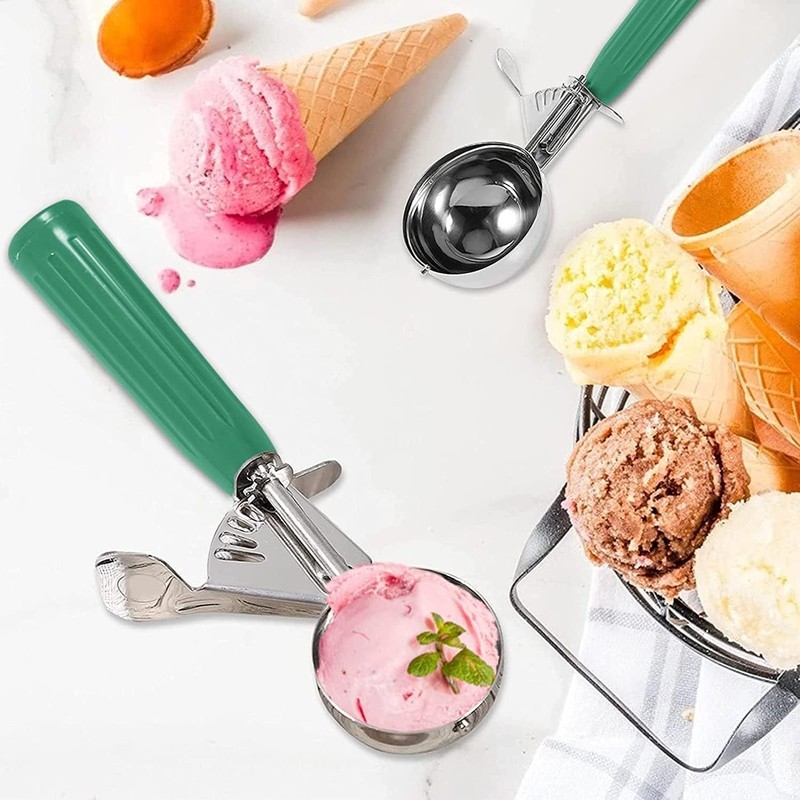 Cuchara para helado, 6.5cm Cuchara de acero inoxidable para helado