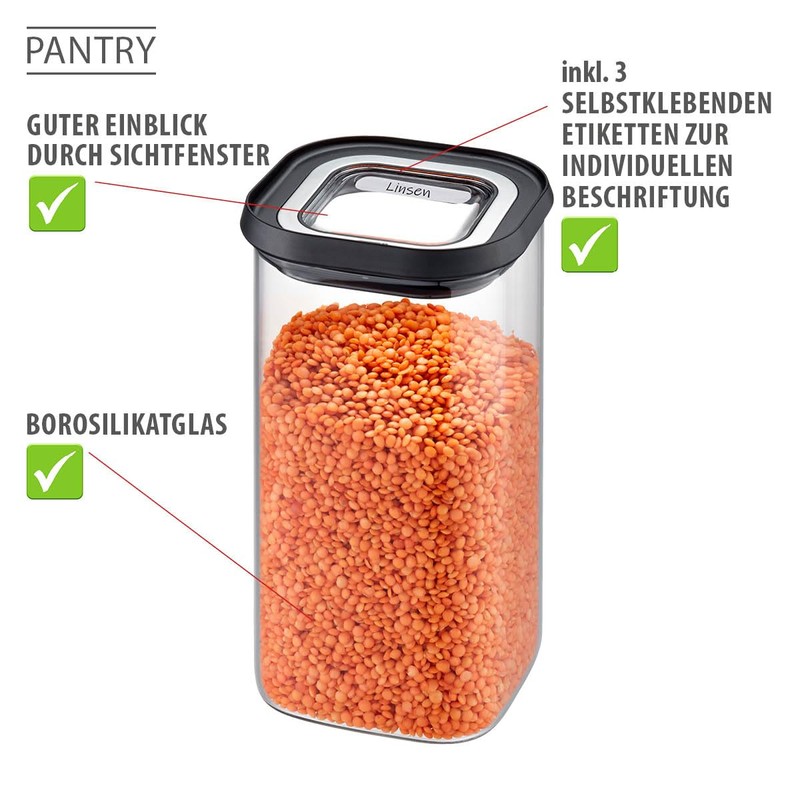 GEFU Storage Jar with Lid Airtight Storage Jar for Food,