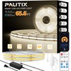 PAUTIX COB LED Strip Light 65.6ft/20m,Work with Alexa/Google Assistant,9600 LEDs