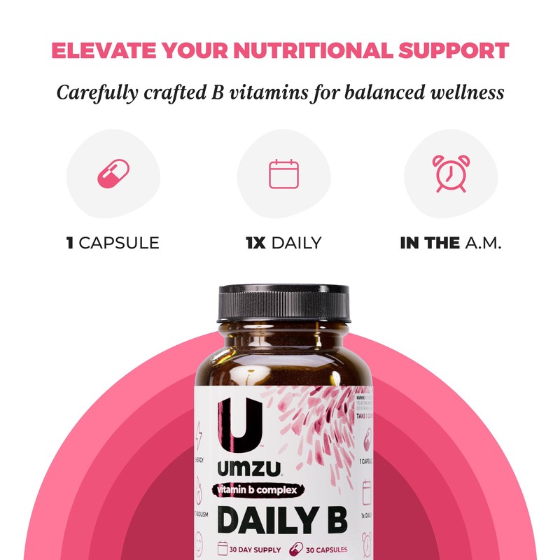 UMZU Daily B, 30 Day Supply – Complete Vitamin B
