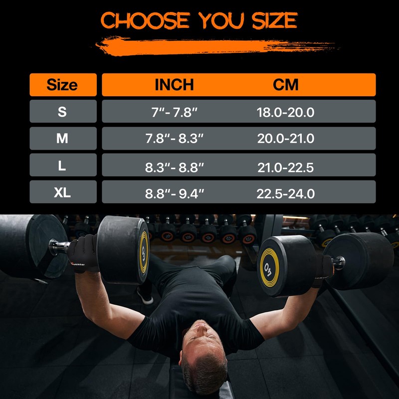 SueStar Workout Gloves, Heavy Duty Cowhide Padded Weight Lifting Gloves