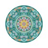 Decorative Round Mandala Coasters,Heat-Resistant Table mat, Anti-Scald Plate mat. 12
