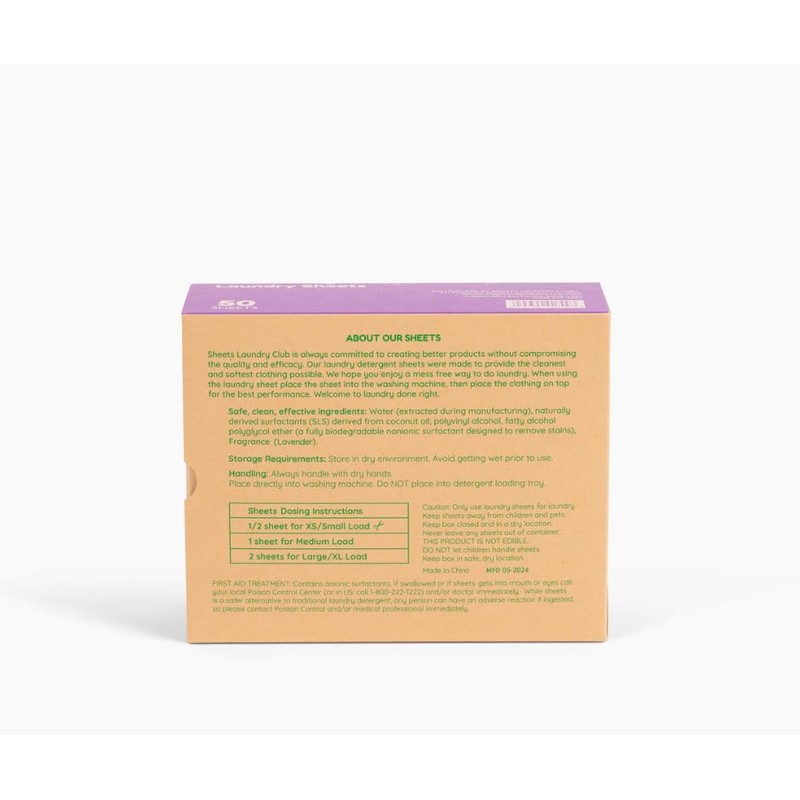 Sheets Laundry Club Laundry Detergent Sheets, 50 Pack (Up to