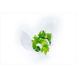 RAVV Herb Keeper | BPA-Free Fresh Herb Storage Container for Fridge | Preserver with Air Vent | Keeps Herbs Fresh 3X Longer | Ideal for Basil, Cilantro, Mint, Asparagus, and More