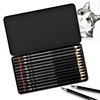 Pencil Set, 12-Piece Drawing Pencils Set from 2H to 8B,