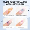 SUPWEE 3D Gel Nail Art Set, Solid Builder Gel, Semi-Firm