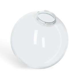 KastLite 12" Clear Acrylic Lamp Post Globe | Smooth Textured with 3.94" Twist Lock Neck | Manufactured in the USA