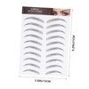 TOVINANNA Fake Eyebrow Stickers 12pcs Imitation Eyebrows Hair-like Texture Instant