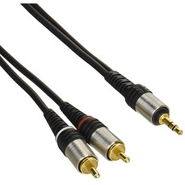 ELPA Audio Cable 3.5φ Stereo Mini Plug to Pin Plug x 2 3.3 ft (1 m) AD-300
