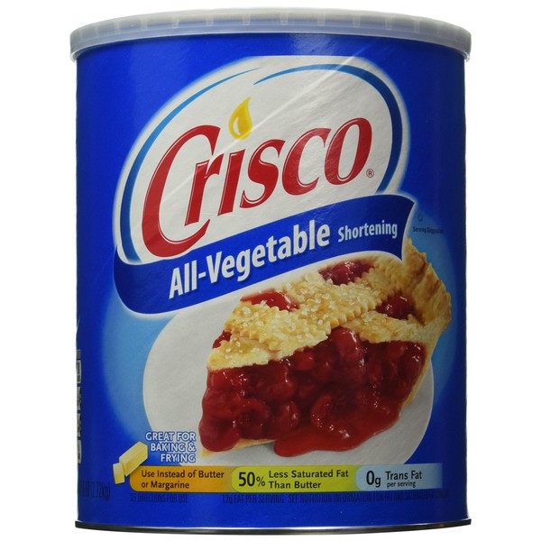 Crisco All-Vegetable Shortening, 6-Pound Cans (Pack of 2)