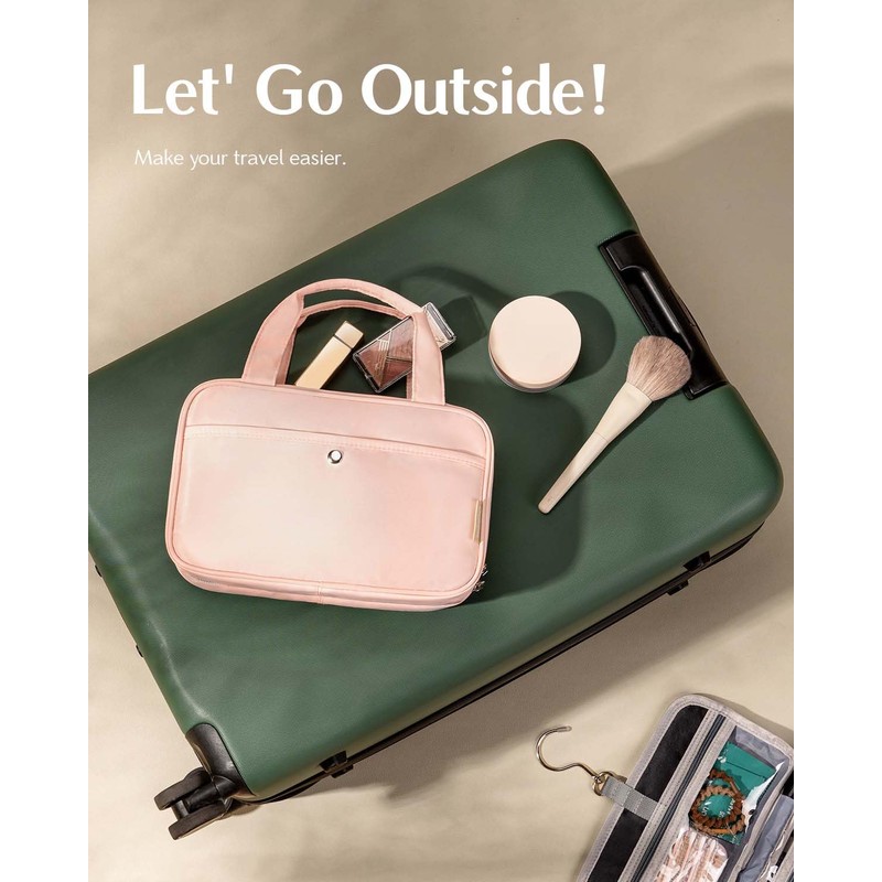 Chakipee Travel Hanging Toiletry Bag for Women - Waterproof Cosmetic