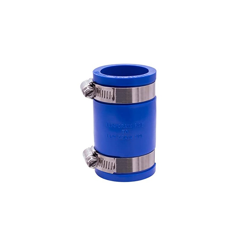 Fernco 1056-125 1-1/4-in. Flexible PVC Pipe Coupling for Cast Iron