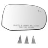 TRQ Right Mirror Glass Clear Passenger Side Compatible with 20-22