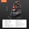 VEVOR 2.1 Gallon Air Compressor, 1.2HP 2.2 CFM@90PSI Air Compressors