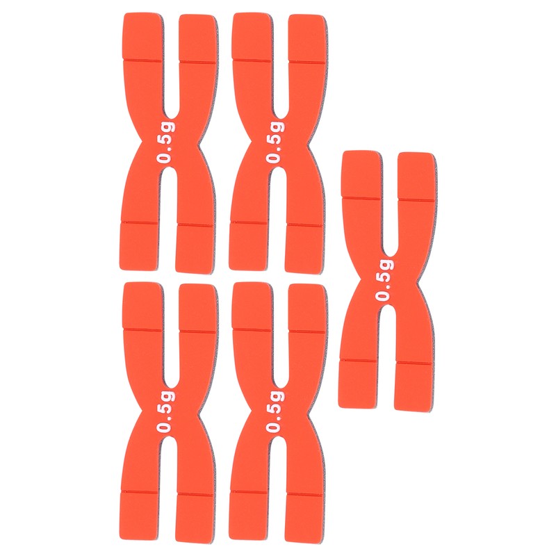 POWERTI 5pcs 0.5g Tennis Badminton Racket Weight Balance Strips Silicone