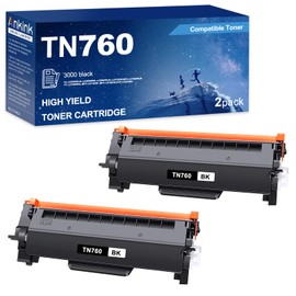 Ankink Compatible Toner Cartridge Replacement for Brother TN760 TN730 (Black,2 Pack) TN-760 730 to Use with HL-L2350DW HL-L2395DW HL-L2390DW HL-L2370DW MFC-L2750DW MFC-L2710DW MFC-L2730DW DCP-L2550DW