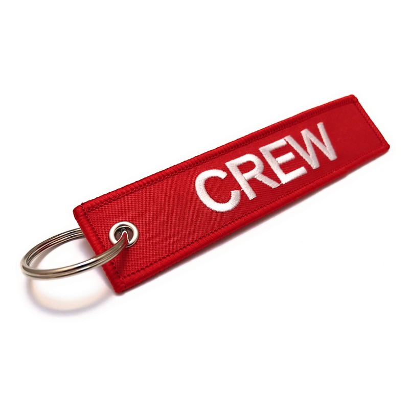 Crew Luggage Tag - Red/White - Set of 2 -