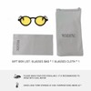 WDZAYXC Round Polarized Sunglasses with Thick Frame for Men and