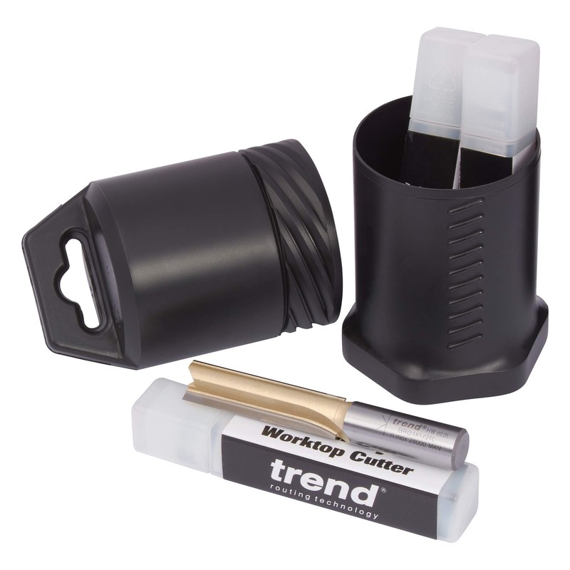 Trend Straight Two Flute Worktop Router Cutter, 1/2 Inch Shank,