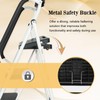 EASYBERG 3 Step Ladder with Safety Handrails, Heavy Duty Folding