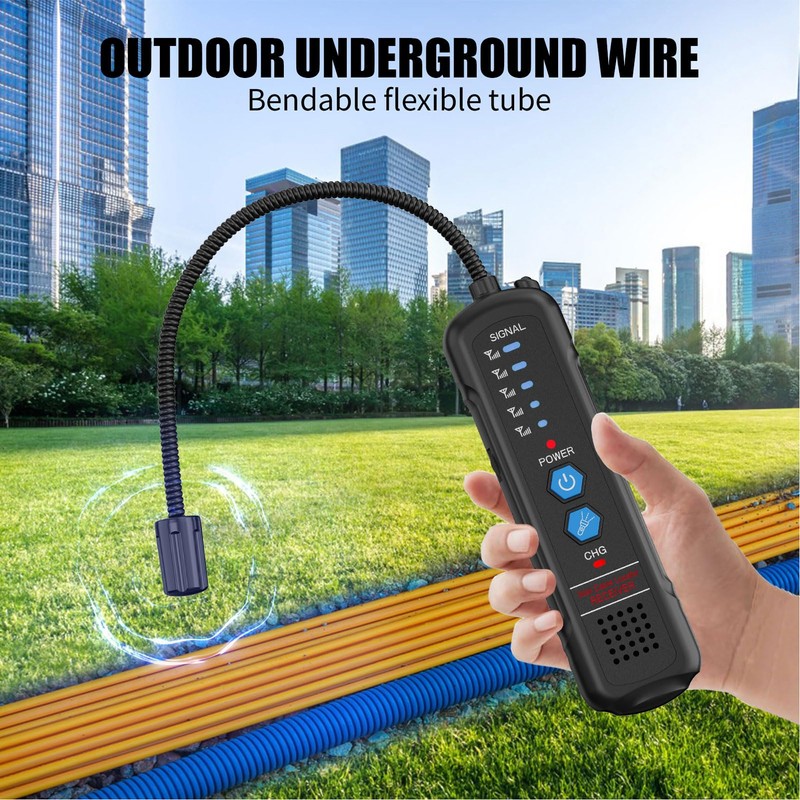 Pomya Underground Cable Locator, 6.6FT Deep 1640FT Length Wire Tracer