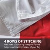 NWFlags England St George Flag 150gsm Nylon Rope & Toggle