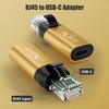 USB C to Ethernet Adapter, New Idea RJ45 Male to