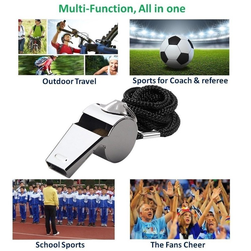 Golvery Soccer Kit - Metal Whistle with Referee Cards Set,