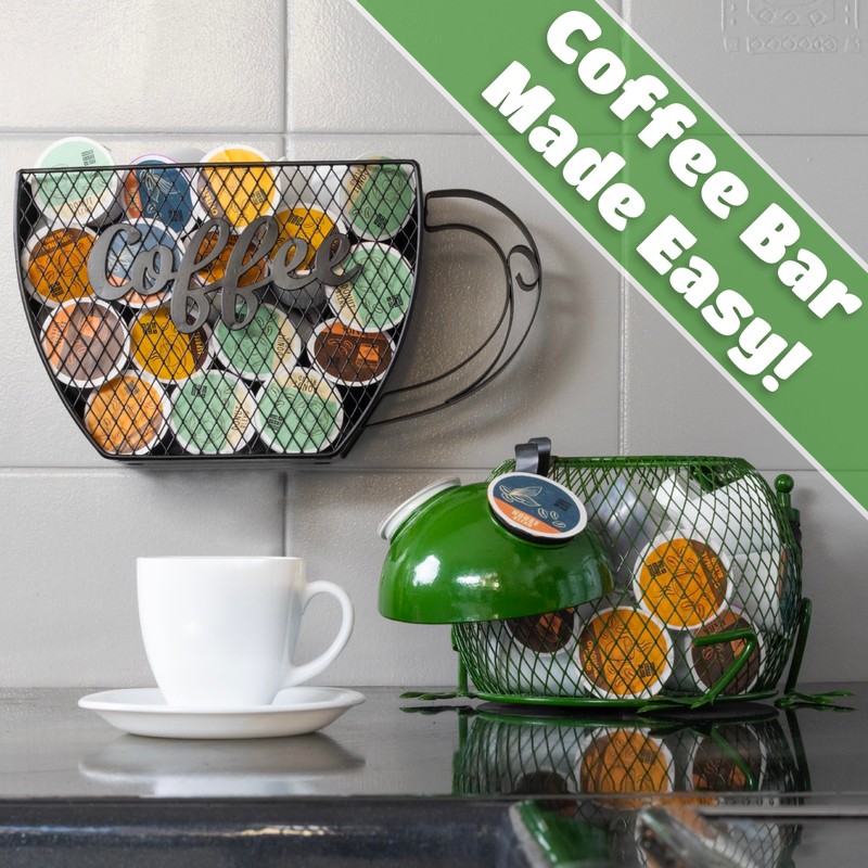 Coffee Pod Organizer - Home Coffee Bar Functional Décor -