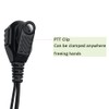 BVMAG G Shape Earpiece Headset Ear Piece with PTT Mic