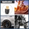 INFINAUTO 1pcs 20cm Flexible Copper Rubber Tube Tire Valve Connect