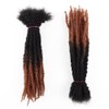 Orientfashion 8inch Textured Dreadlock Extensions Human Hair,0.6 Thickness Full Hand-made