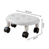 Low Roller Seating PU Surface Plastic Structure Movable Universal Wheels