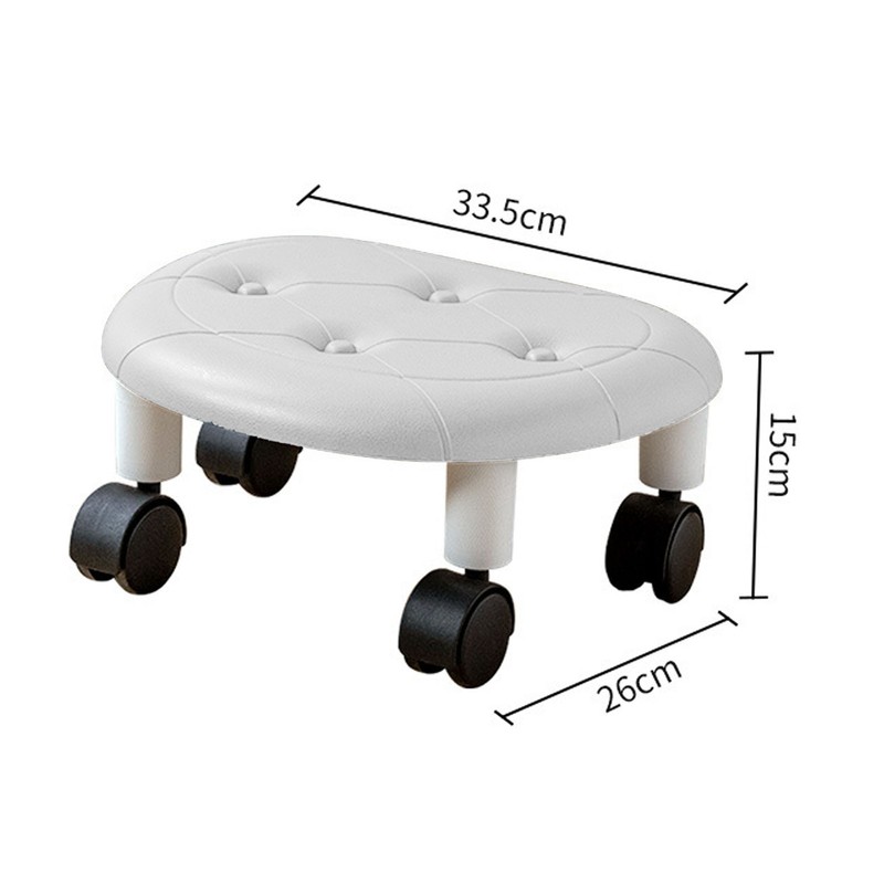 Low Roller Seating PU Surface Plastic Structure Movable Universal Wheels
