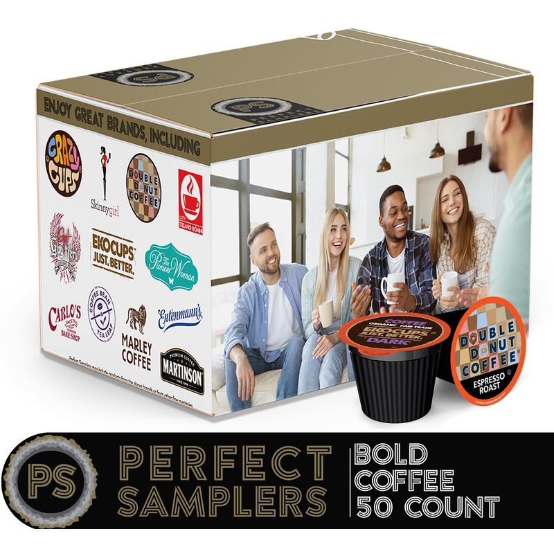 Perfect Samplers Dark Roast and Flavors Single Serve Coffee Pods