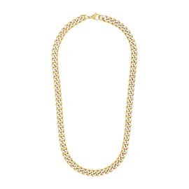 s.Oliver 2036865 Men's Stainless Steel Necklace 50 cm Bi-Colour Comes in Jewellery Gift Box, Stainless Steel Gold, None