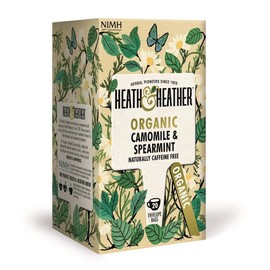 Heath and Heather Organic Chamomile and Spearmint 20 Teabags (Pack of 6)