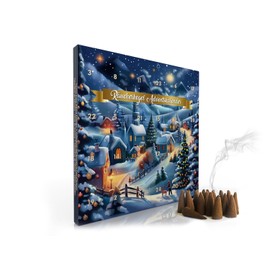 Luxflair Incense Cones Advent Calendar, 24 Fragrances (Total 48 Cones), for a Relaxing Advent Season, Christmas Season, Gift Idea