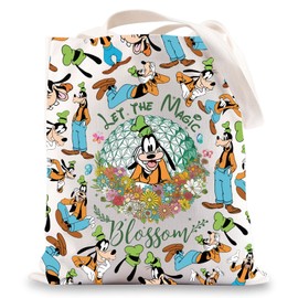 BWWKTOP Fuuny Dog Tote Bag Cartoon Dog Lover Gift Let The Magic Shoulder Bag Silly Cartoon Merchandise, Magic Goofy, One Size