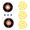 SING F LTD 10Pcs Flat Plastic Vinyl Record Adapter Spacer