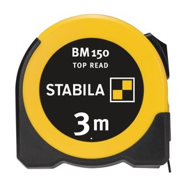 Stabila STABILA Pocket Tape Measure BM 150 3M Metric Scale Tape Measure Direct Reading Window Shatterproof ABS Housing Movable Start Hook Belt Clip MID Accuracy