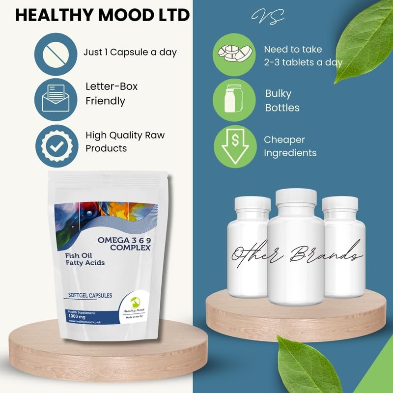 Omega 3-6-9 1000mg 90 Capsules – Premium Fish Oil Supplement