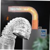 WOONEKY Flexible Stove Pipe Exhaust Mm Range Hood Vent Hose