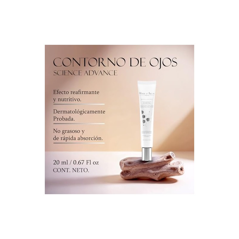 Marie Argan Set Piezas Science Advance Crema Facial Día Contorno