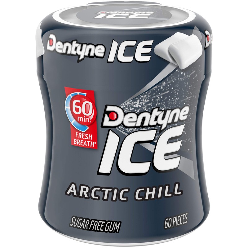 Dentyne Ice Arctic Chill Sugar Free Gum, 1 Bottle of